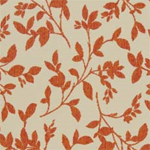 Orange Floral Fabric